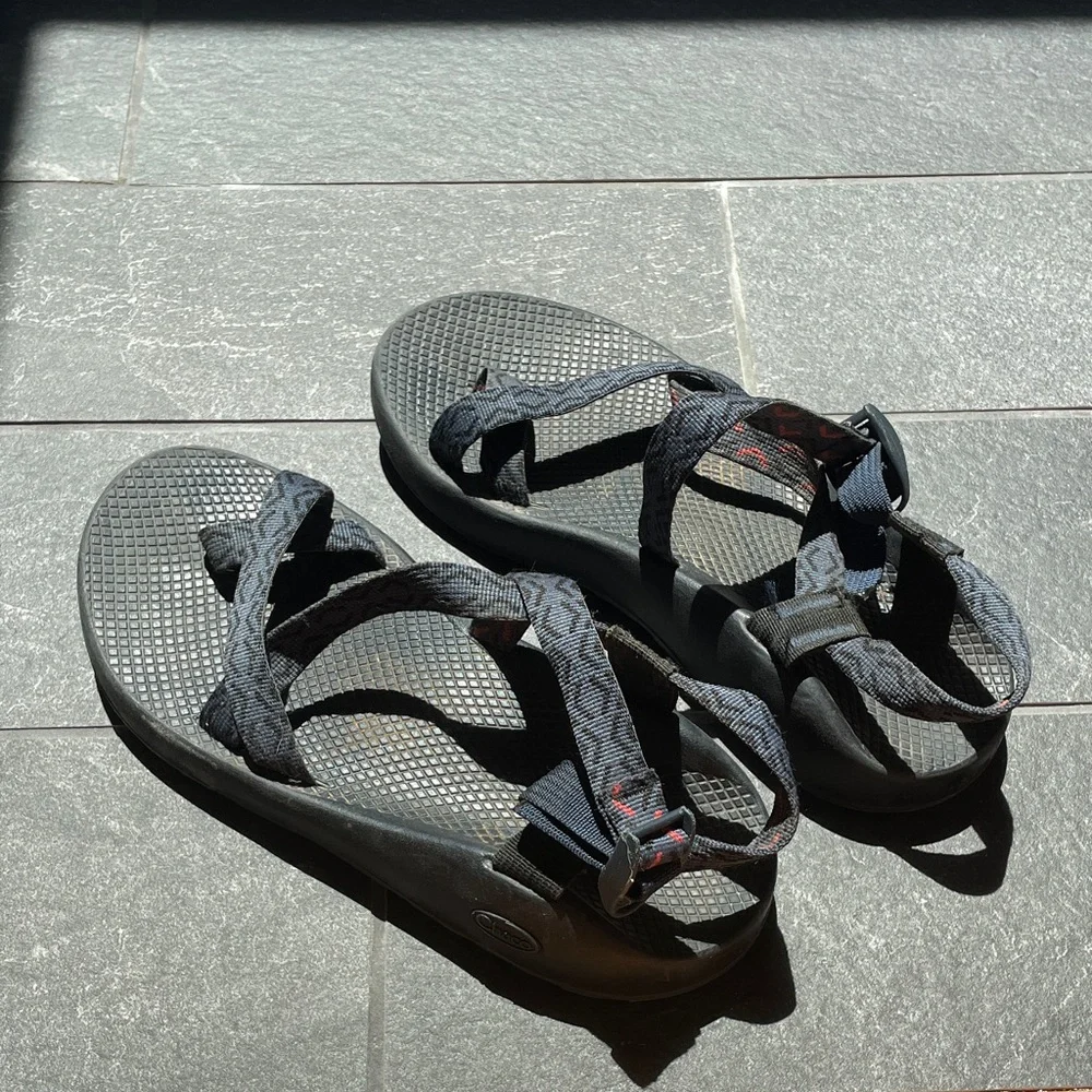 Chaco Black & Blue Men's Strappy Sport Sandals